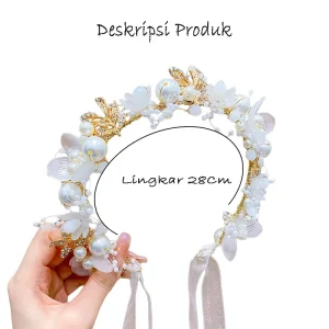 Bando Mahkota Anak Bunga Mutiara